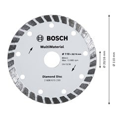 DISCO DIAMANTADO TURBO 110X20MM 4”