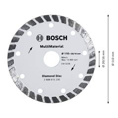 DISCO DIAMANTADO TURBO 110X20MM 4”
