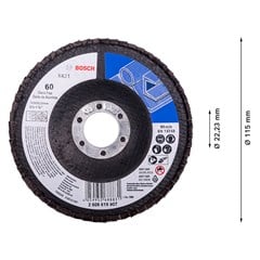DISCO LIXA FLAP 4.1/2” GRAO 060 RETO