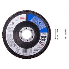 DISCO LIXA FLAP 4.1/2” GRAO 080 RETO