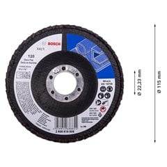 DISCO LIXA FLAP 4.1/2” GRAO 120 RETO
