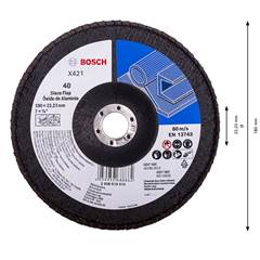 DISCO LIXA FLAP 7” GRAO 040 RETO