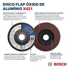 DISCO LIXA FLAP 7” GRAO 080 RETO