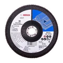 DISCO LIXA FLAP 7” GRAO 080 RETO