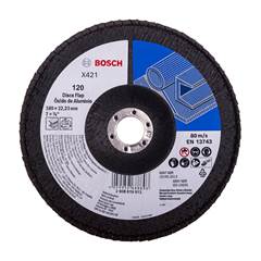 DISCO LIXA FLAP 7” GRAO 120 RETO