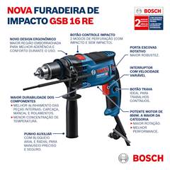 FURADEIRA IMP 1/2” 850W 220V GSB16