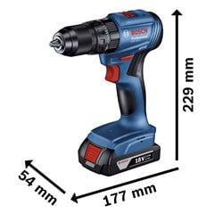 FURADEIRA/PARA BAT 18V 2BAT+MAL GSB185LI
