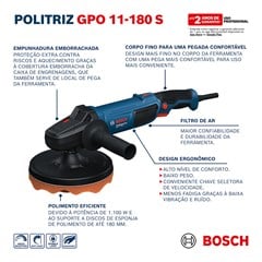 POLITRIZ ANG 07” 1100W 220V GPO11-180S