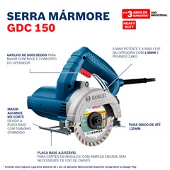 SERRA MARMORE 4.1/2” 1500W 127V GDC150