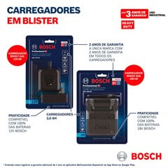 CARREGADOR BIVOLT 18V GAL18V 2608000733