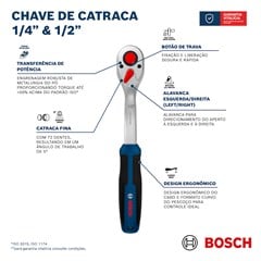 CATRACA 1/2” CABEÇA REDONDA