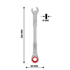 CHAVE COMBINADA 10MM C/CATRACA CR-V