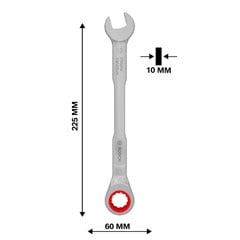 CHAVE COMBINADA 13MM COM CATRACA CR-V