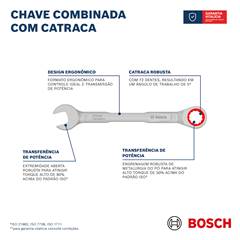 CHAVE COMBINADA 13MM COM CATRACA CR-V