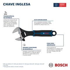 CHAVE INGLESA AJUSTAVEL 10”