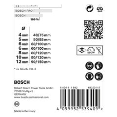 JOGO BROCA 07PCS 4/5/6/6/8/10/12MM CYL-9