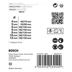 JOGO BROCA 07PCS 4/5/6/6/8/10/12MM CYL-9