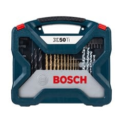 JOGO BROCA E BITS 50PCS X-LINE TITANIO