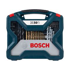 JOGO BROCA E BITS 50PCS X-LINE TITANIO