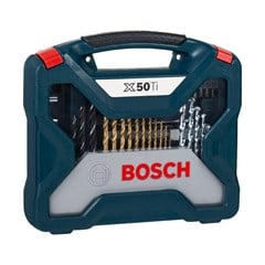 JOGO BROCA E BITS 50PCS X-LINE TITANIO