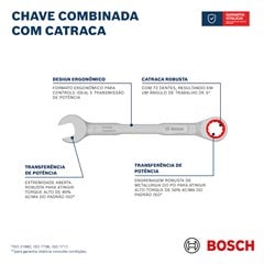 JOGO CHAVE COMBINADA 08PC 08A19MM CATRACA