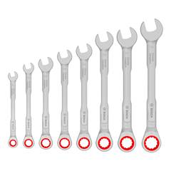 JOGO CHAVE COMBINADA 08PC 08A19MM CATRACA
