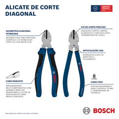 JOGO ALICATES UNIVERSAL/BICO/CORTE