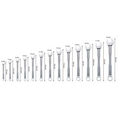 JOGO CHAVE COMBINADA 12PC 06A19MM