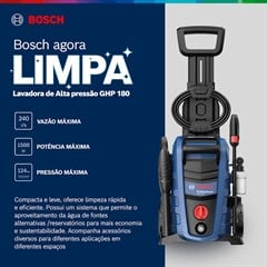 LAVADORA DE ALTA PRESSAO GHP 180 127V