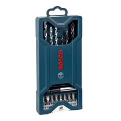 JOGO BROCA E BITS 15PCS X-LINE