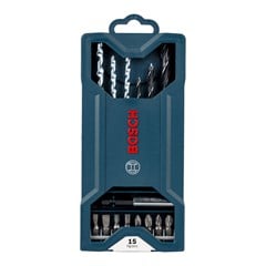JOGO BROCA E BITS 15PCS X-LINE