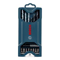 JOGO BROCA E BITS 15PCS X-LINE