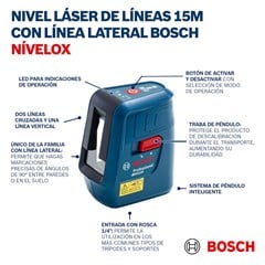 NIVEL LASER 3 LINHAS GLL3X NIVELOX