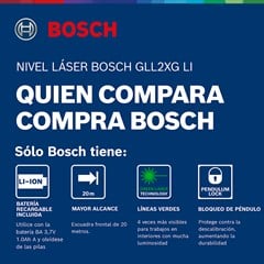 NIVEL LASER GLL2XG LI+BM3 06010653G2
