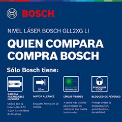 NIVEL LASER GLL2XG LI+BM3 06010653G2