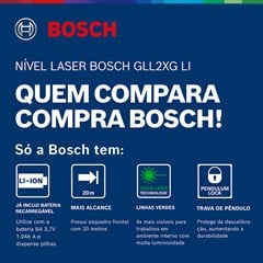 NIVEL LASER GLL2XG LI+BM3 06010653G2