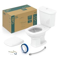 KIT BACIA  COM CAIXA ACOPLADA BRANCA FIT